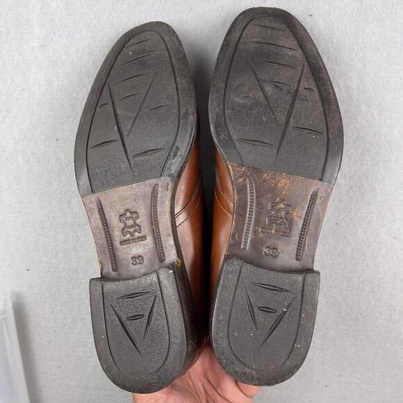 Antica Cuoieria Brown Leather Ankle Boot  Made In Italy Size US 8.5 EU 38 - Picture 8 of 11